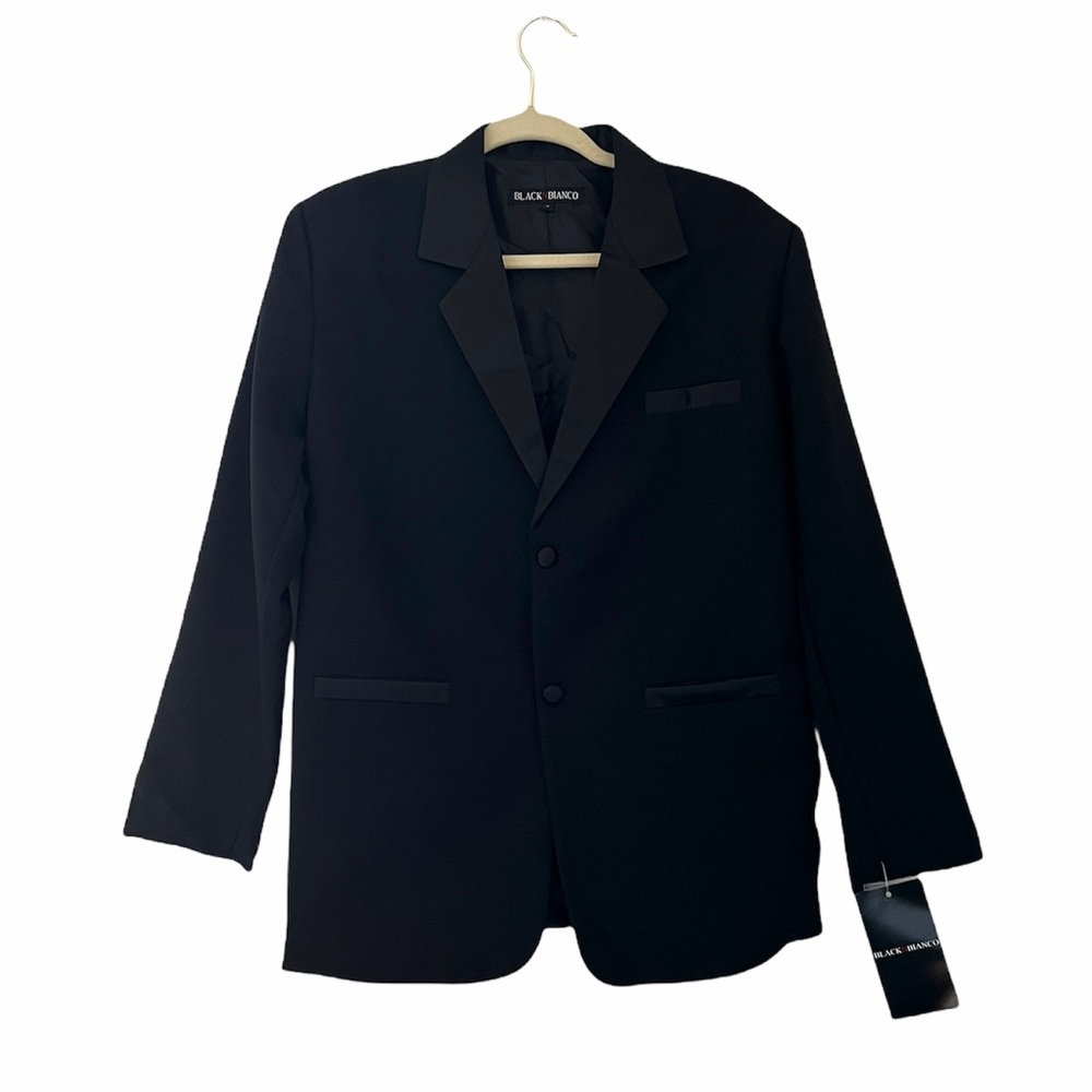 BLACK N BIANCO Black Blazer Size 18